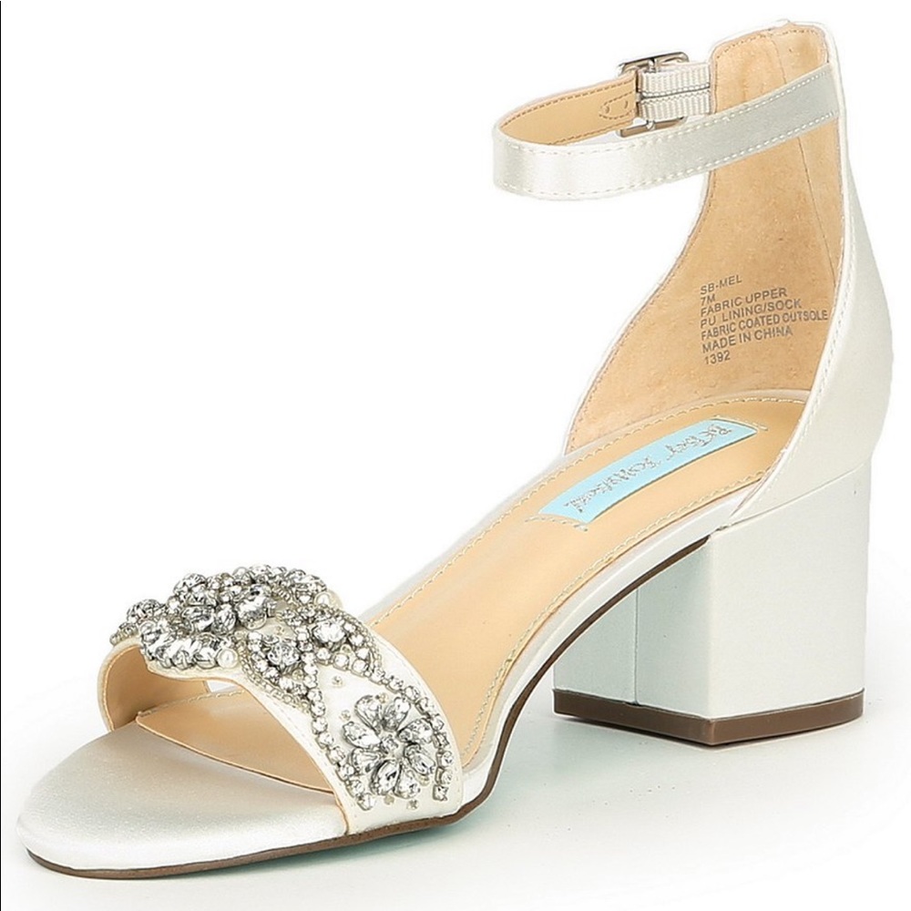 Betsey Johnson Blue. Still in box. Never worn.